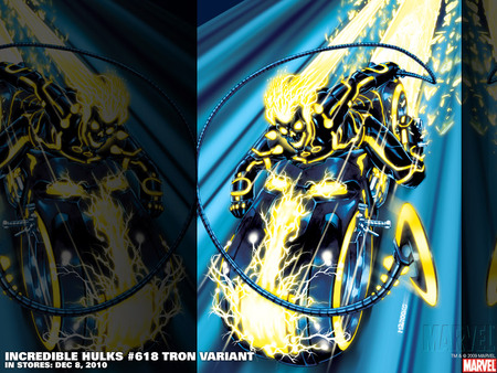 Ghost Rider - tron, hulks, 618, marvel