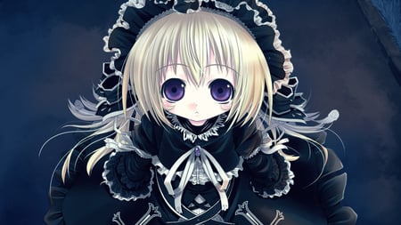 Cute cura - black dress, blue eyes, cura, loli, gothic