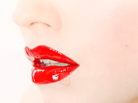 Drool - women, girls, hot, lips, red