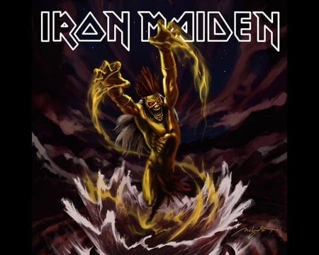 Iron Maiden - maiden, iron, eddie, band, music