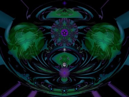 Purple Dreamer - eye candy, collage, 3d, fractal, abstract