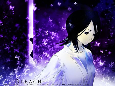 Rukia - anime, purple, stuff, girl