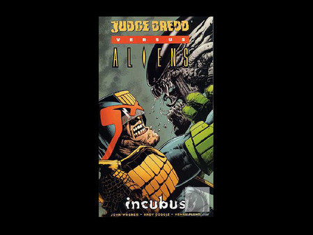 Judge Dredd vs Aliens - dredd, comic, fantasy, aliens, judge