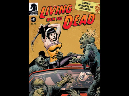 Living With The Dead - living, comic, fantasy, dead, zombies