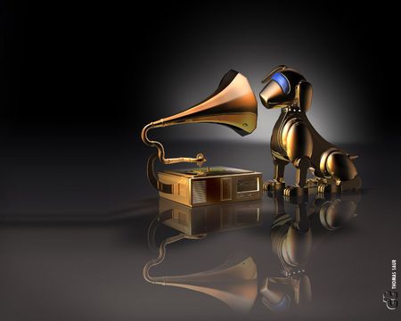 audiodog - abstract, music, audio, dog, 3d