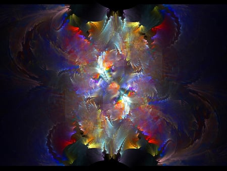 MultiColored Explosion - abstract, color, explosion, fractal