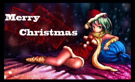 Merry Christmas - sexy, hot santa, snowflakes, bag, stockings, christmas