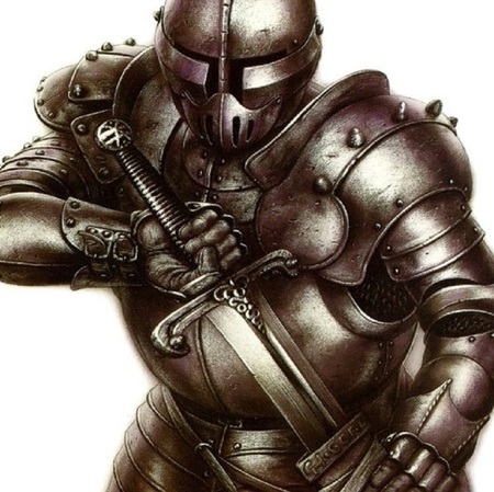 Mediaeval Tank - fantasy, helmet, figure, sword, character, knight, armour