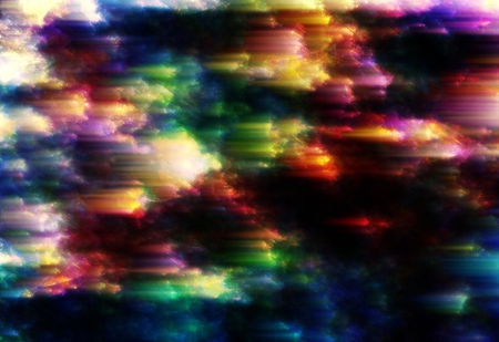 Clouds of Color - rainbow, sky, stars, clouds