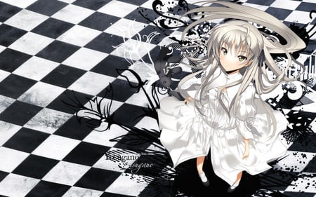 Yogsuga no sora - dress, black and white, yosuga no sora, sora