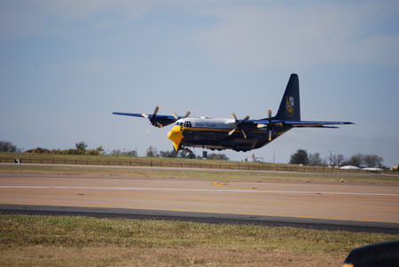 Fat Albert flying low - blue angels, c130, fat albert, military