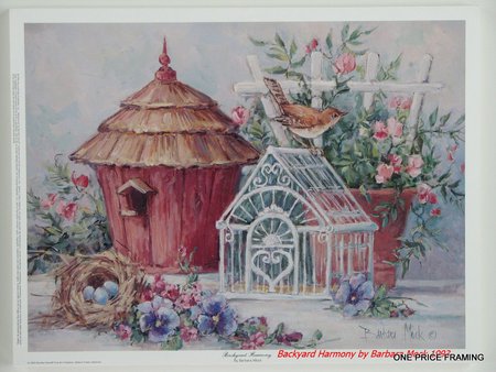 A Pretty Garden Still - eggs, bird cage, bird, vines, spring, flowers, bird house, nest, soft, trellis