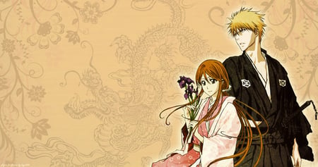 Ryuu to Hana - ichigo, orihime, anime, bleach