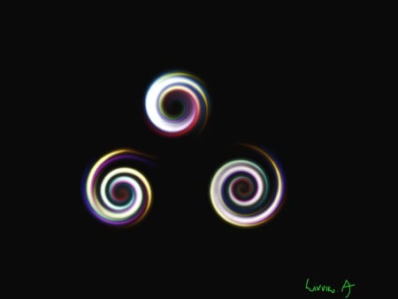 glowing swirls - livvie, coloured, swirls, glowing