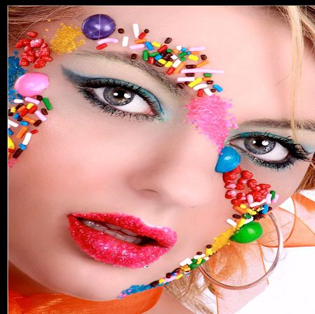 CANDY GIRL - candy, face, eyes, sweet, lovely