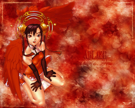 Red Girl - red, women, hot, anime, girl, fantasy, fairy, dream, angel