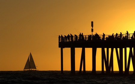 Fishermen - fishermen, nature, fish, beautiful