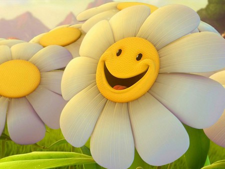 Be Happy - flowers, smile, jolly, summer, happy