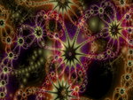 Fractal 7 in Red,purple and Yellow