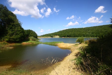 lake - sky, lake, clouds, day