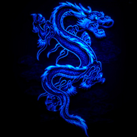 Blue Chinese Dragon