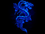 Blue Chinese Dragon