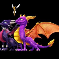 Spyro, Cynder And Sparx