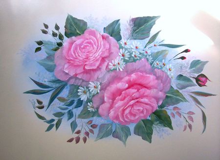 Pink Petals - swirls, buds, roses, soft, delicate, floral, pink, leaves, daisies, flower