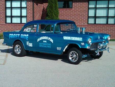 1955 Chevrolet B/Gas drag car - classic, chevy, drag, car