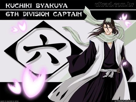 Byakuya - boy, black, anime, white