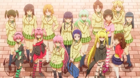 Motto To Love-ru - lala, anime, oshizu, yui, saki, golden darkness, rin, aya, risa, mikan, motto to love-ru, nana, momo, mio, to love ru