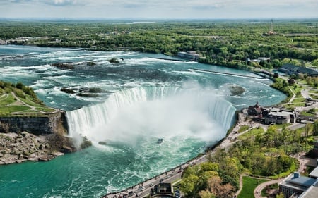 Niagara waterfall - nature, view, amazing, landscape, cool, beautiful, waterfalls