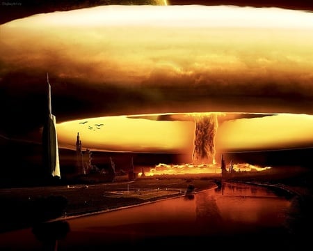 explosion - bomb, nuclear, explosion, war, atom