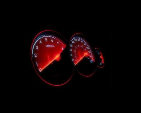 speedometer - speed, red