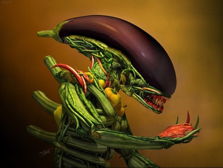 Vegetable alien - alien