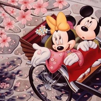 mickey and minnie in japan