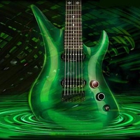 Green Melting Electric Guitar