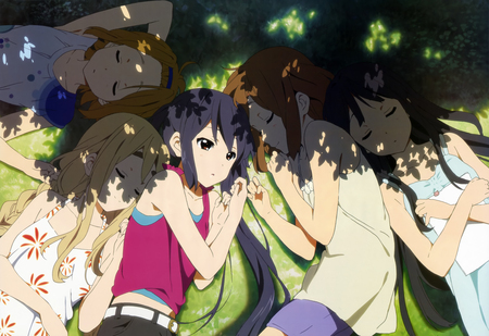 The Light Music Club - tainaka ritsu, the light music club, yui, akiyama mio, k-on, nakano azusa, ritsu, azusa, mugi, kotobuki tsumugi, mio, hirasawa yui