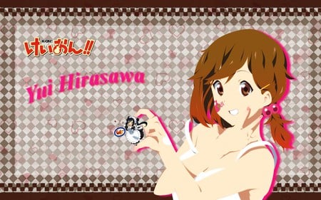 Hirasawa Yui - yui, k-on, jpeg artifacts, anime, hirasawa yui