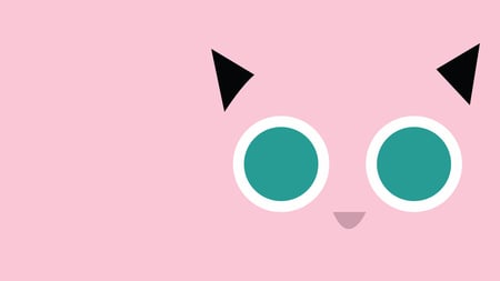 Jigglipuff - pokemon, black, jigglipuff, pink