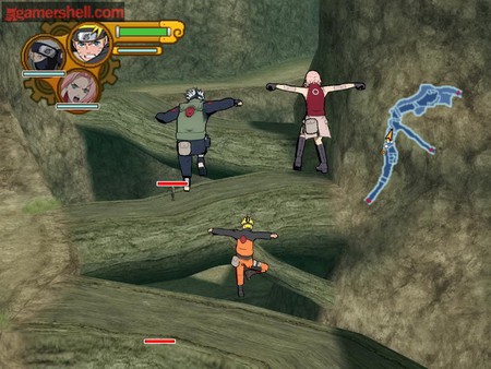 Naruto Shippuden - anime, game, people, outside