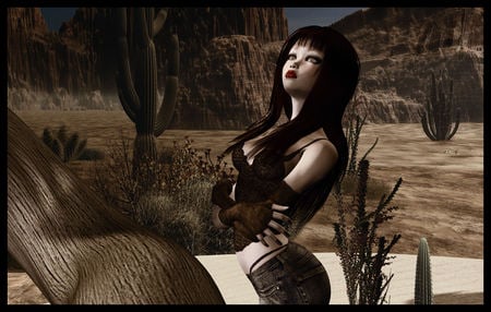 Sexy Girl - desert, sexy, girl, 3d