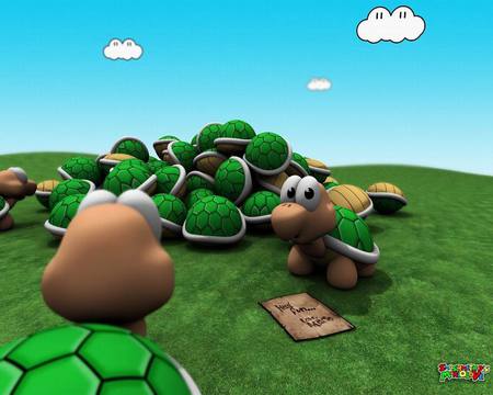 3D Supermario Turtles - turtles, game, kids, 3d