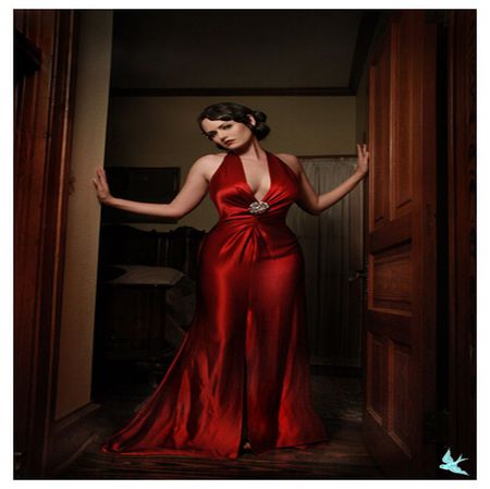 RED DRESS - woman, elegant, red, dress