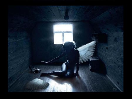 Touch - alone, girl, dark, angel, sad, goth, evil, darkness