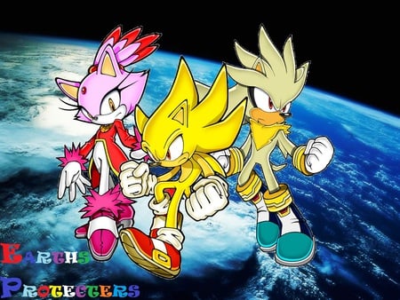 super,sonic - silver, blaze, supers, sonic