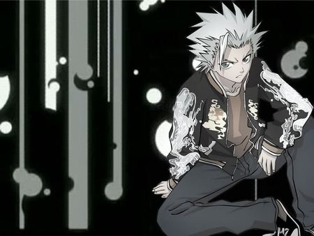 Toushiro Hitsugaya - black, anime, white, hitsugaya, bleach, toushiro