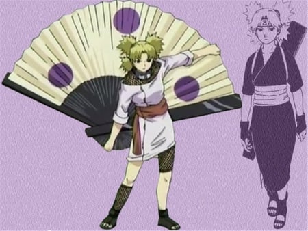 Temari - anime, purple, stuff, girl