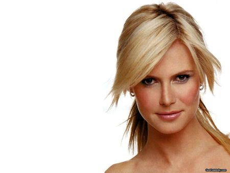 Heidi Klum - nice face, blond hair, pretty, lips, female, eyes, smile, model