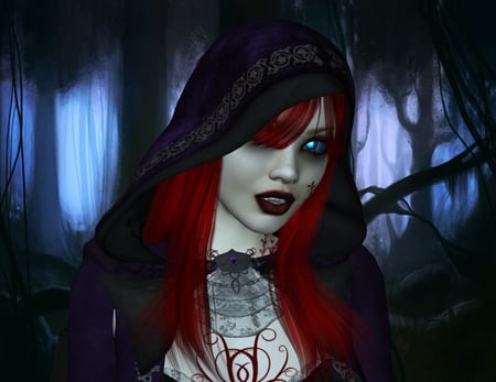 Vampire - 3d, fantasy, vampire, night